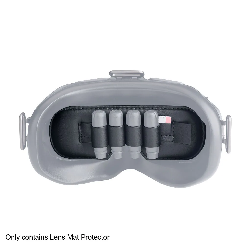 Outdoor Dust Resistant PU Lens Mat Protector Flying Glasses Memory Card Slot Holder Soft Professional For DJI FPV Goggles V2 | Электроника