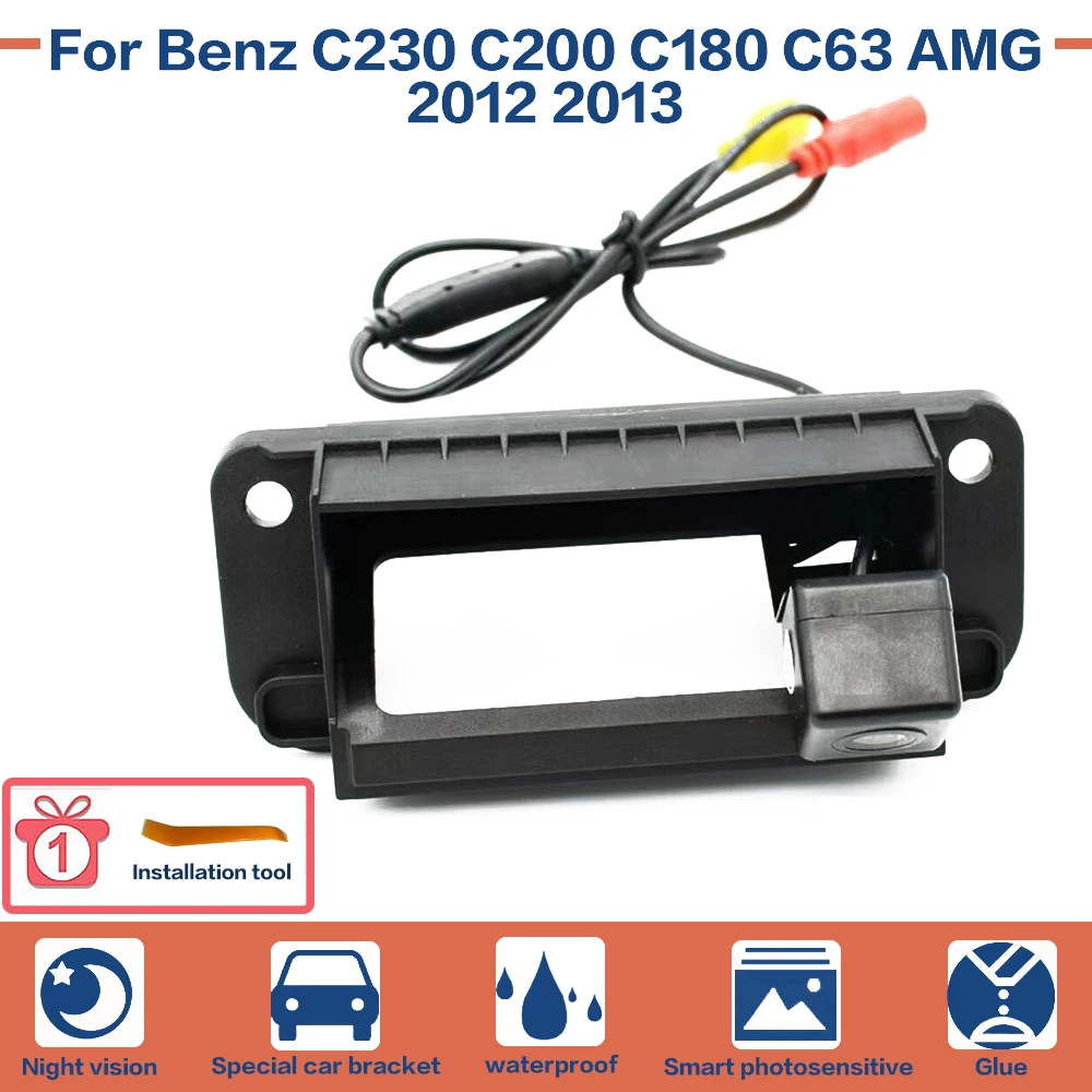 Car Rear View Reverse Backup Camera Parking Night Vision Full HD For Benz C230 C200 C180 C63 AMG 2012 2013