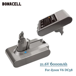 Сменный литий-ионный аккумулятор 6000 мАч 21,6 в для пылесоса Dyson V6 DC58 DC59 DC61 DC62 SV09 SV07 SV06 SV04 SV03, аккумулятор 3,0