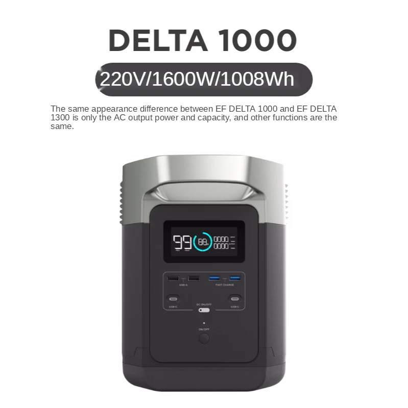 

Outdoor EcoFlow mobile power emergency camping car 220v portable Multifunction high-power capacity spare Accumulate battery