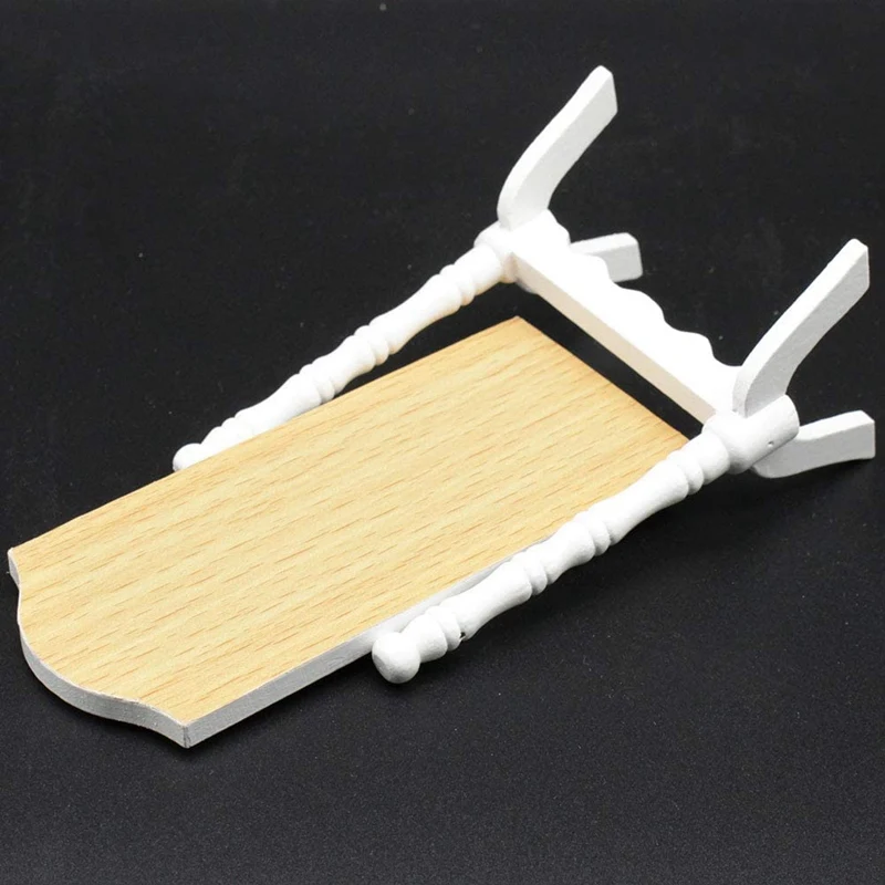 

1:12 Kids Toy Doll House Dressing Mirror Full-Length Rotatable Model Mini Accessories Miniature Furniture Decor