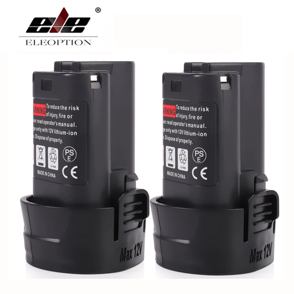 Литиевая батарея ELEOPTION 2 шт. 10 8 В 2000 мА · ч для Makita BL1013 TD090D TD090DW LCT203W LCT204 194550 6 и