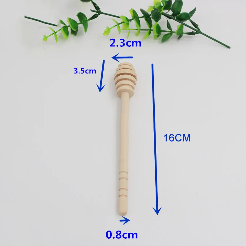 Деревянная палочка для перемешивания Мёд ковш Drizzler 8/10/16 см диспенсер всплеск бар