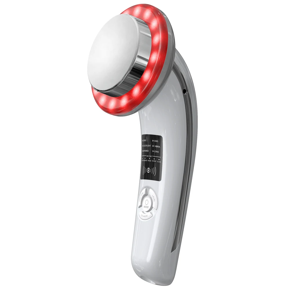Koop 6 In 1 Ultrasone Cavitatie Lichaam Vermagering Vet Machine Anti Cellulite Ultrasound Galvanische Infrarood Led Photon Facial Massager