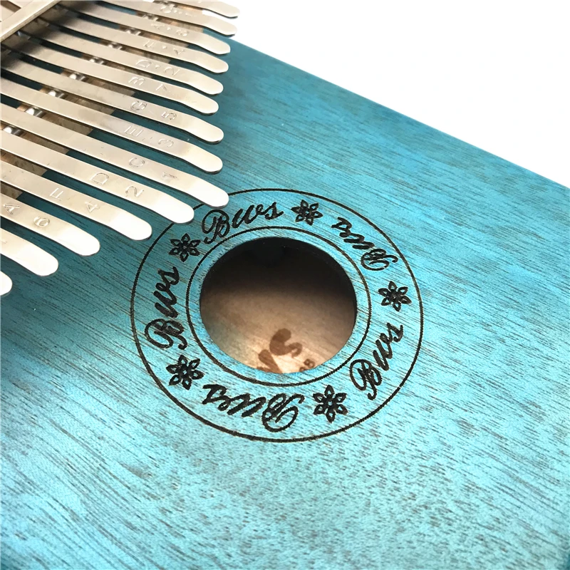 17 клавишное пианино Kalimba с большим пальцем из красного дерева встроенный