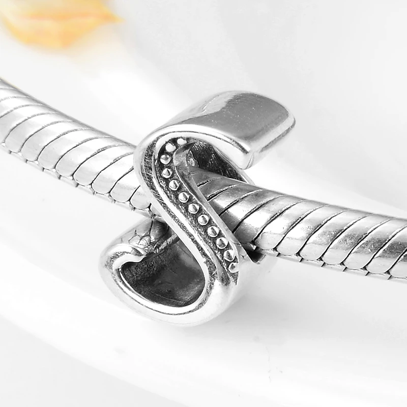 Новинка ювелирное изделие из стерлингового серебра 925 пробы с буквенным