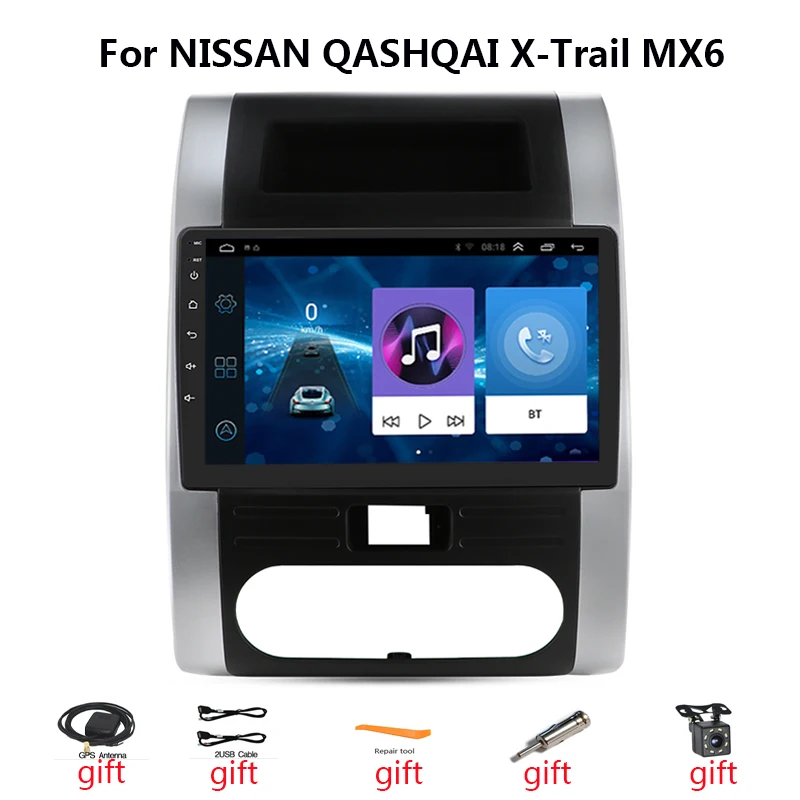 

Автомагнитола Android, автомобильный мультимедийный плеер для NISSAN QASHQAI X-Trail Carplay, 4G, 2din, GPS, навигация, Авторадио, Bluetooth, аудио