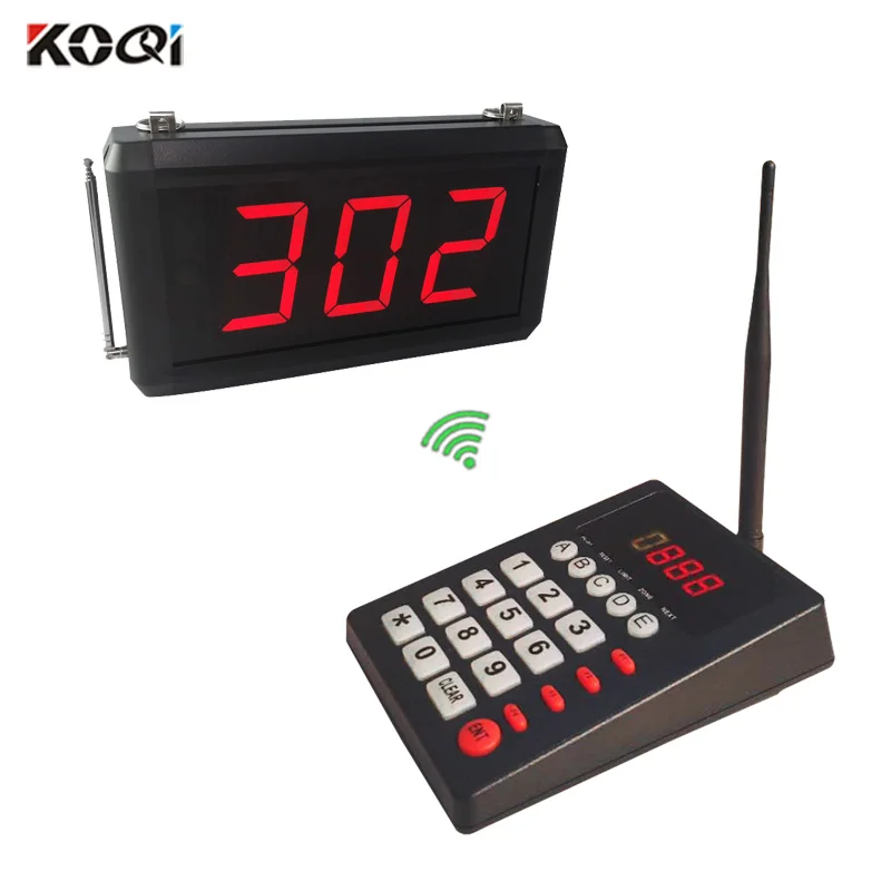 Система управления очереди с 3 цифрами 433 92 МГц сейчас система пейджинга номером