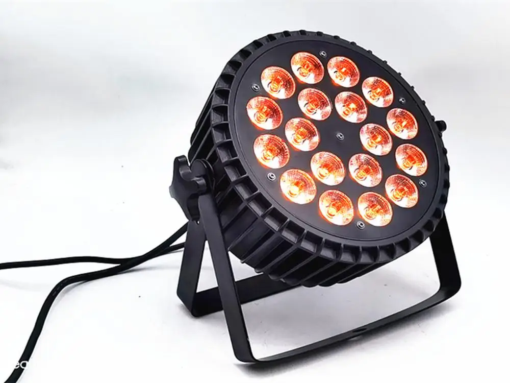 Алюминиевое литье под давлением 18x18 Вт RGBWA UV 6в1 led par wash светодиодный плоский
