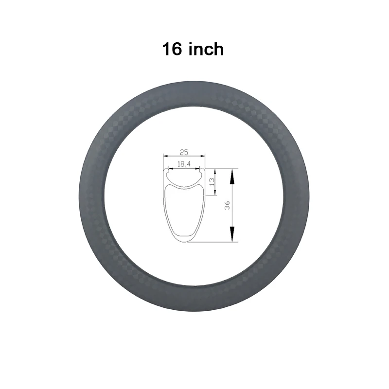 Online 16er 36mm X 25mm Breite Klammer BMX Fahrrad Felge Motocross 16 Zoll 305 ERD 253mm Für Freestyle Carbon Rad 16'' Faltrad