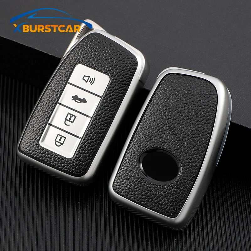 ТПУ Кожаный Автомобильный 4 чехол для ключей с кнопками держатель Lexus NX GS RX IS ES GX LX
