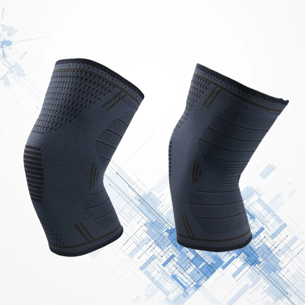 Пара езды на велосипеде колено Поддержка брекеты силиконовые Нескользящие