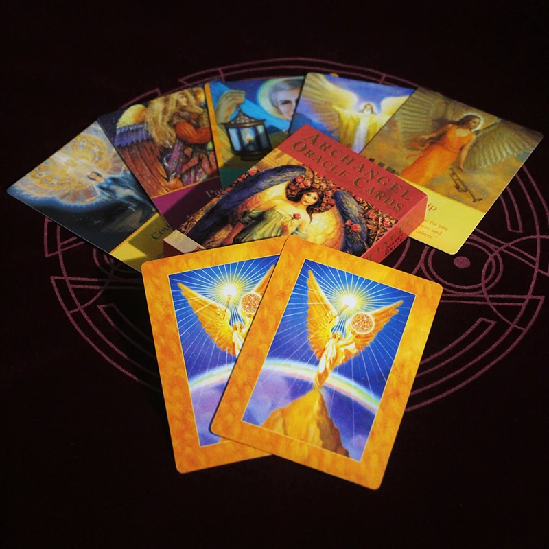 2021 New Arrive Arch Angel Oracle Card 78pcs Tarot Full English Version Playing With Electronic Manual Table Game Gift | Спорт и