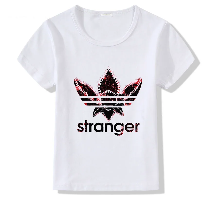Очень странные дела футболка для детей короткий рукав летние топы девочек и