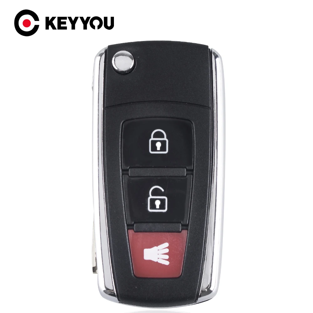 KEYYOU для Proton 3 кнопки модифицированный Флип дистанционный Автомобильный ключ
