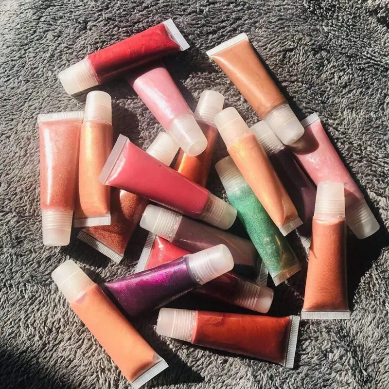 8 мл 10 шт. многоразовые бутылки мини прозрачный пустой блеск бальзам для губ