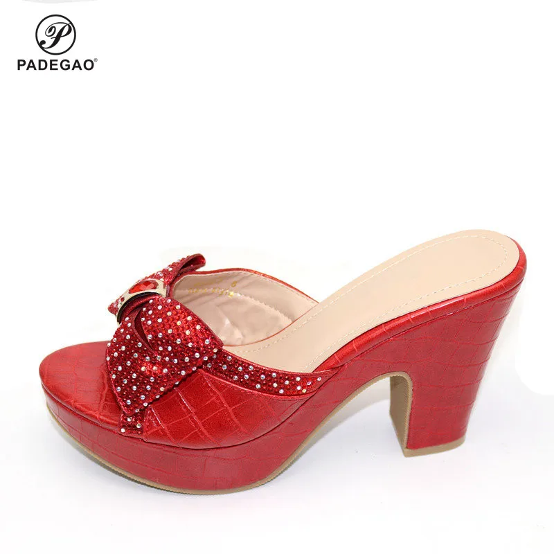 Лидер продаж 2020 итальянская женская обувь в африканском стиле красные женские