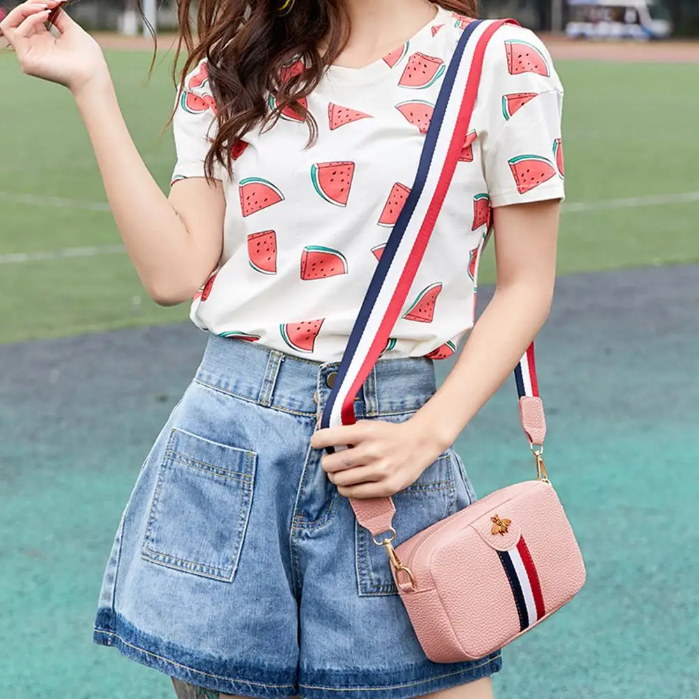 Женская Повседневная прямоугольная мини сумка на одно плечо портативная сумочка