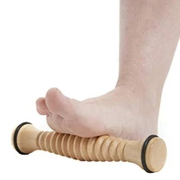 wood foot massage roller for plantar fasciitis relief deep tissue massage tool stress relief foot massage rpller relieve stress