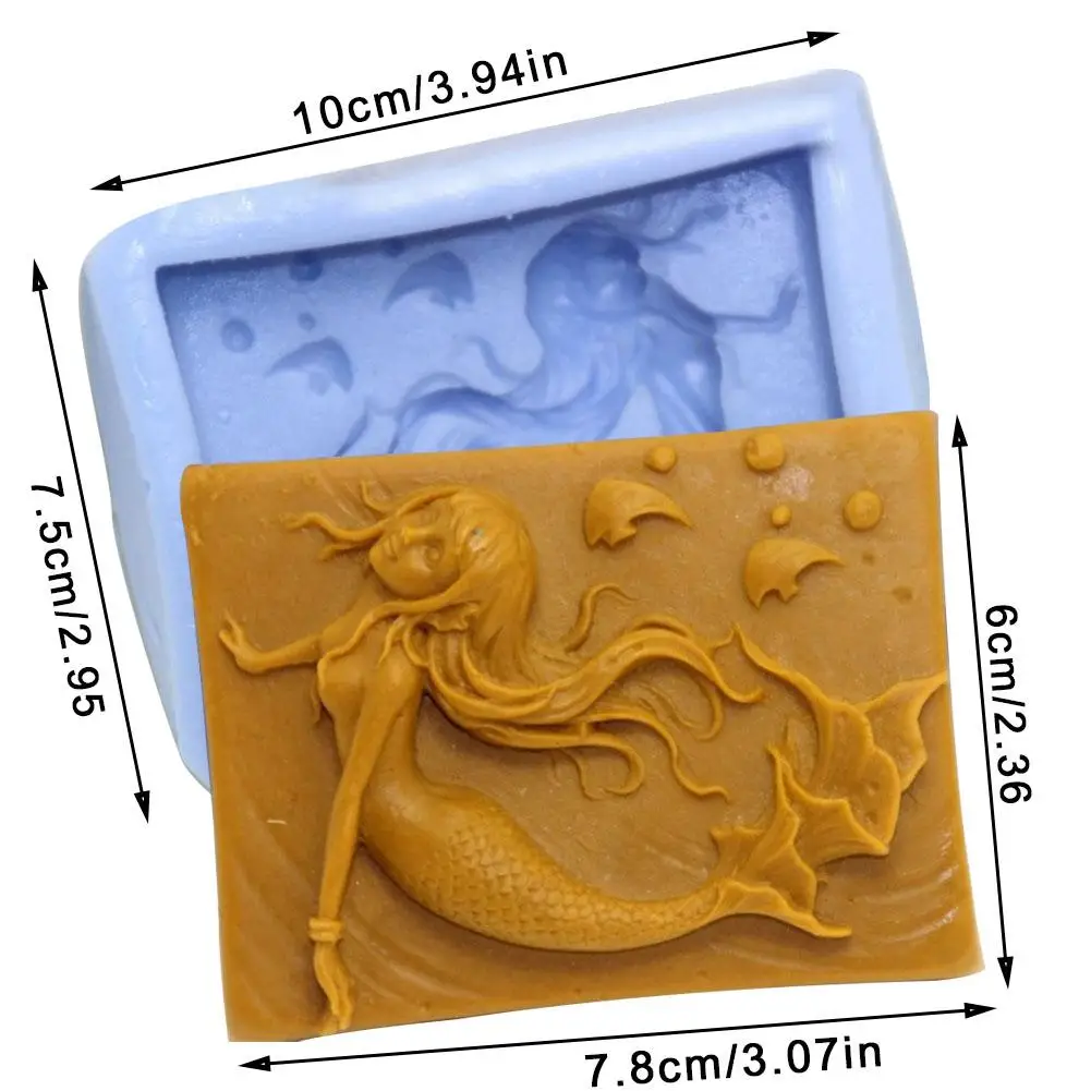 3D квадратная форма для мыла ручной работы силиконовая сделай сам торта
