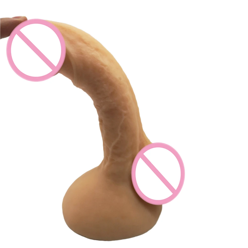 23*3 5 см супер Реалистический Пенис гибкий мягкий пенис утешение вибратор секс с