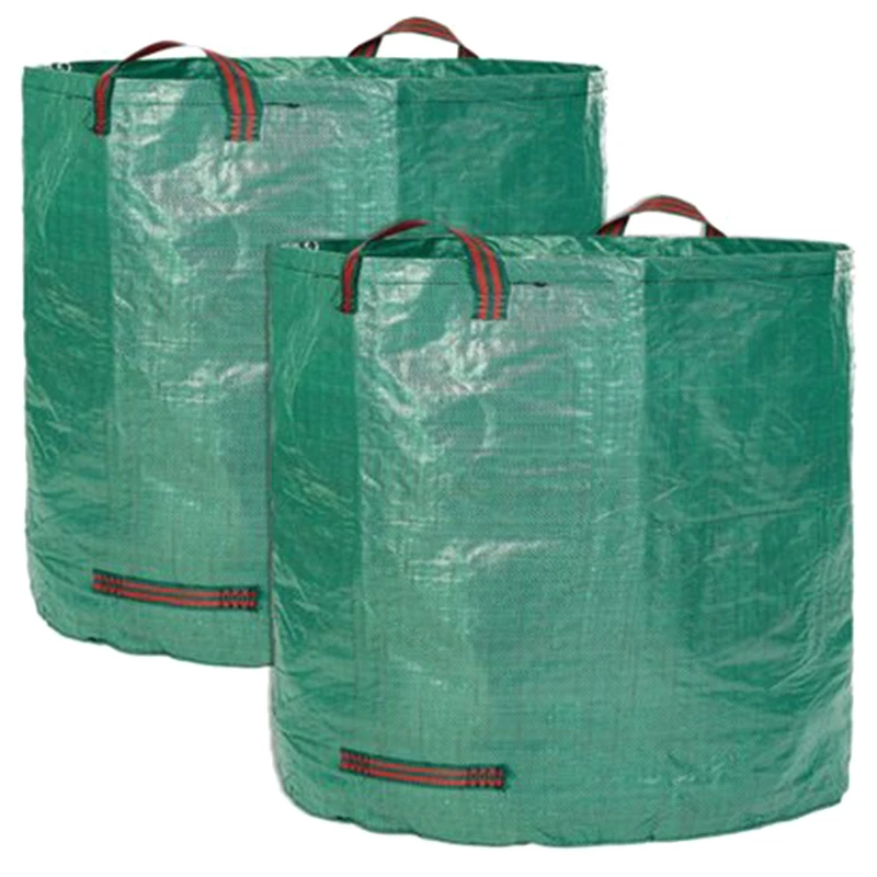

72 Gallon Garden Waste Bags Heavy Duty Reusable/Collapsible Leaf Bags with 4 Reinforced Handles for Gardening Containers