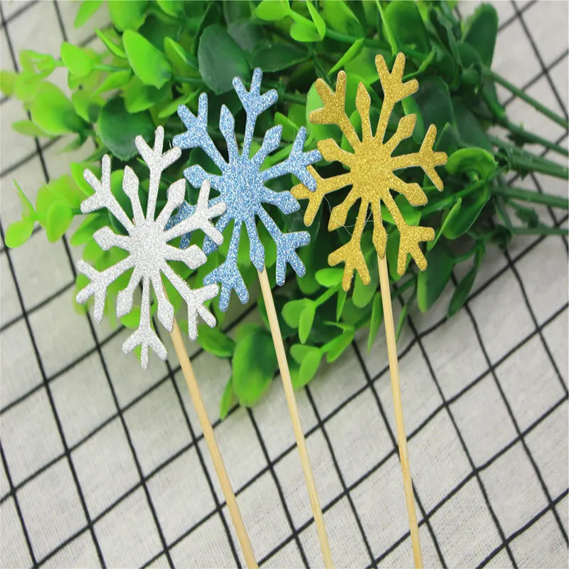 20 шт./компл. Рождественский торт Topper бумажная деревянная свадьба ручной работы