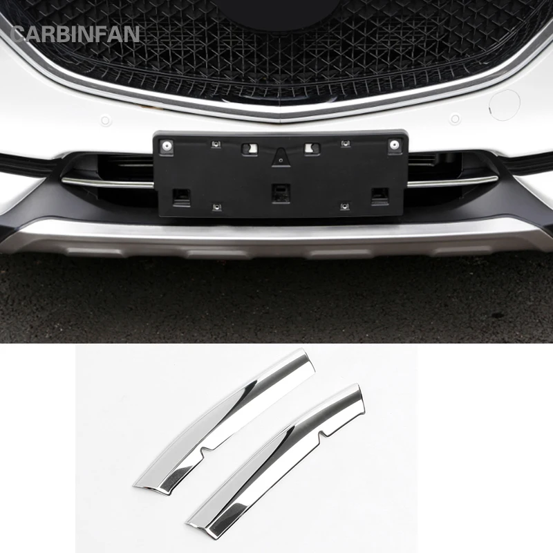 2 шт. хромированные ленты для передней решетки радиатора Mazda CX-5 CX5 2017 2018 C1064 |