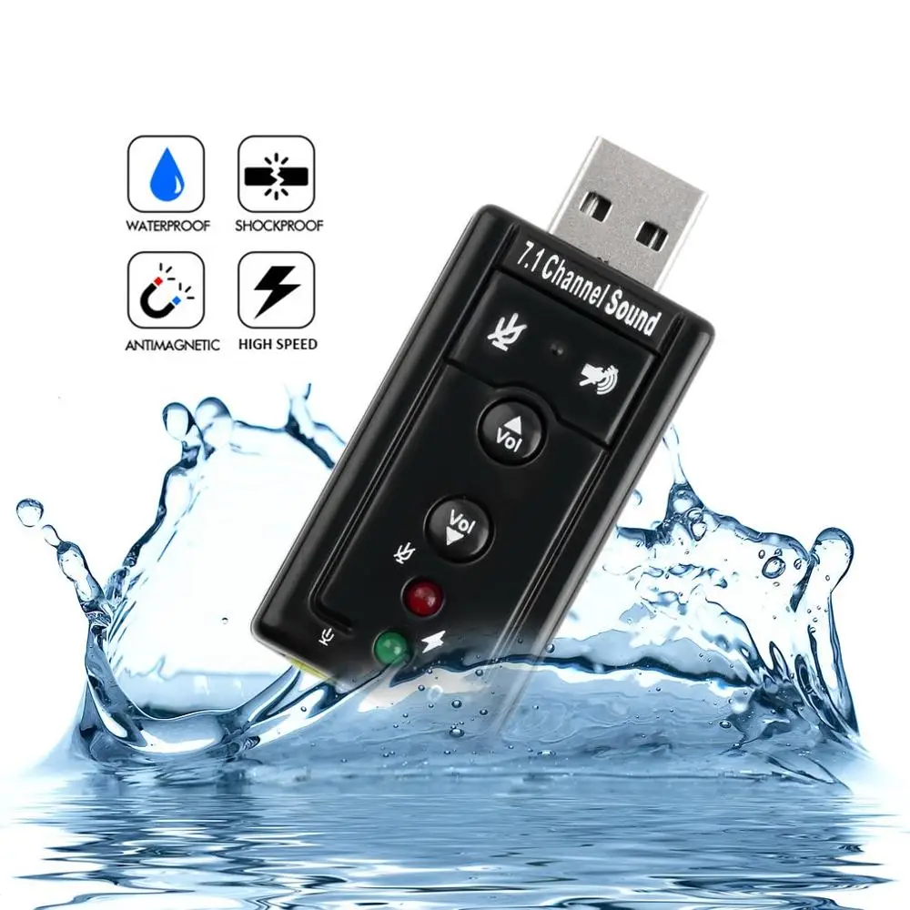 Новое универсальное внешнее хранилище mini USB 2 0 профессиональный 7 1 канальный