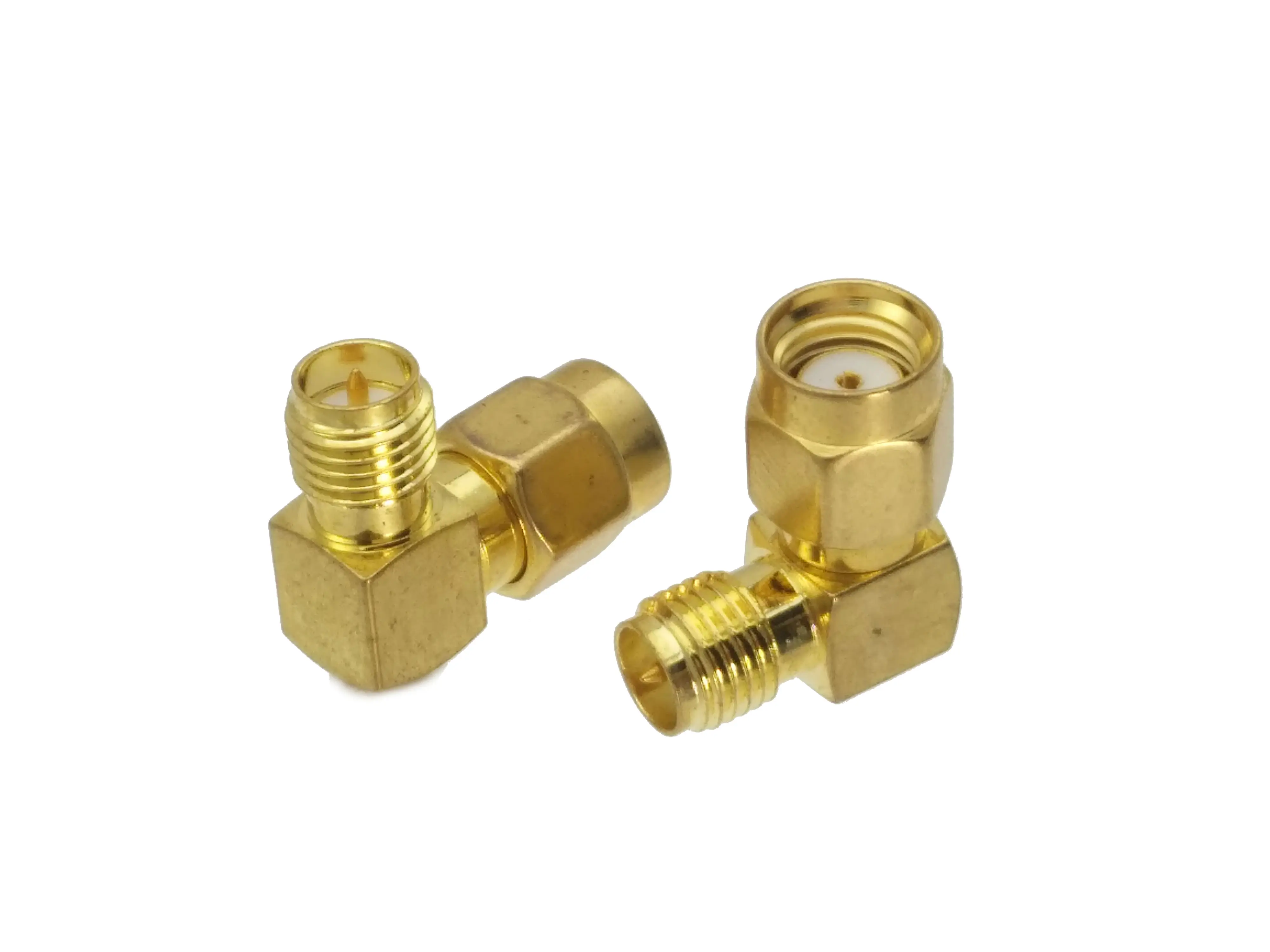 

1 шт. RP-SMA Штекерный разъем для RP-SMA гнездовой разъем Прямоугольный в серии RF коаксиальный разъем адаптера