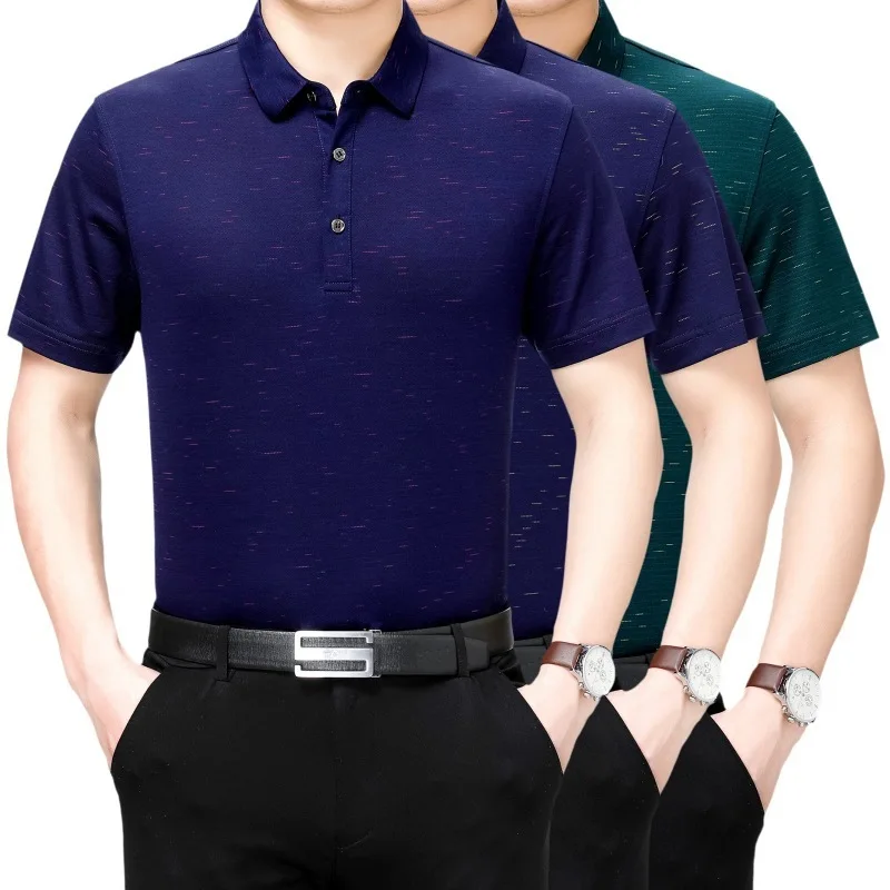 Мужские футболки лето 2020 100% шелк футболка для мужчин размера плюс повседневная