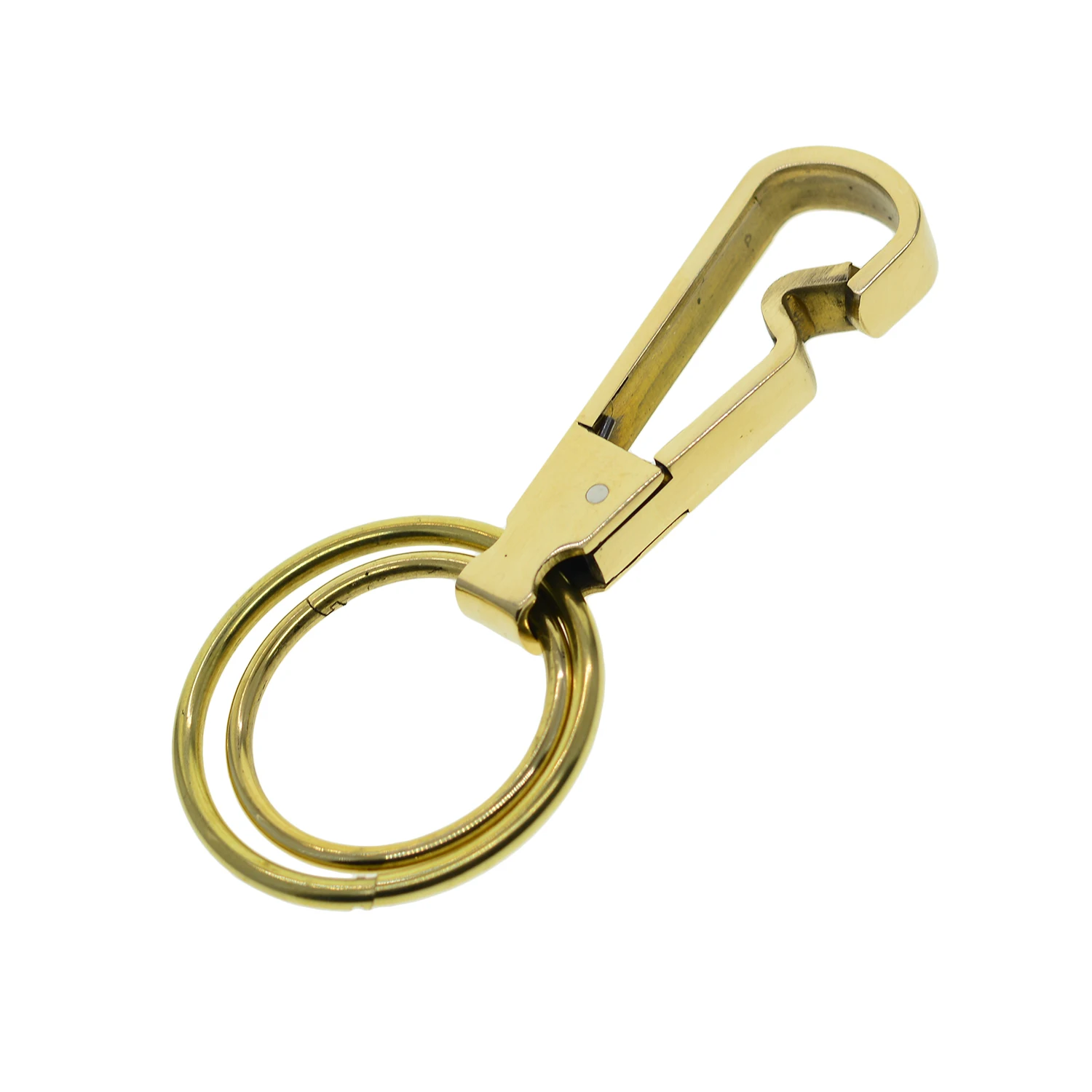 Твердая латунь легко открытым Весна Карабин Роскошные бизнес-брелок для ключей
