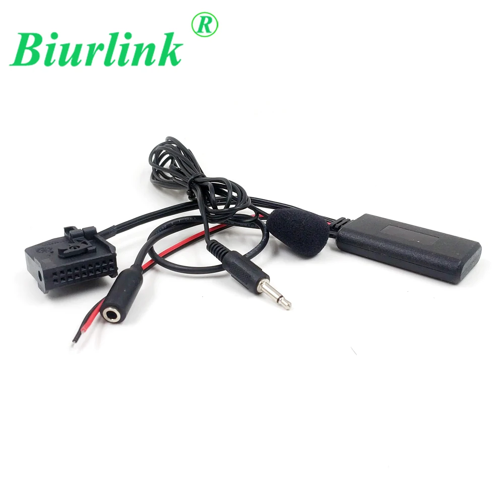 Biurlink 150 см для Volkswagen Skoda Touran Golf RNS2 MFD2 CD 18Pin AUX в порт 3 5 мм аудио Bluetooth микрофон