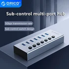 Usb-разветвитель ORICO в алюминиевом корпусе, 7103,0 портов
