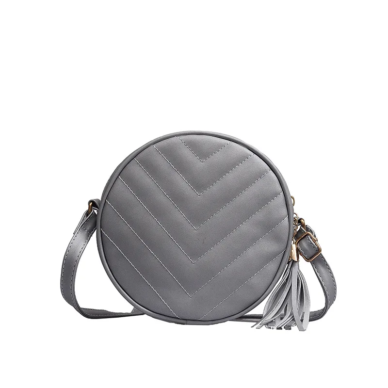 Silver Bolsos Para Mujer, женская сумка через плечо, круглая сумка, женская сумка, дизайнерские сумки, сумки через плечо для женщин, из искусственной кожи, сумка - Цвет: Silver