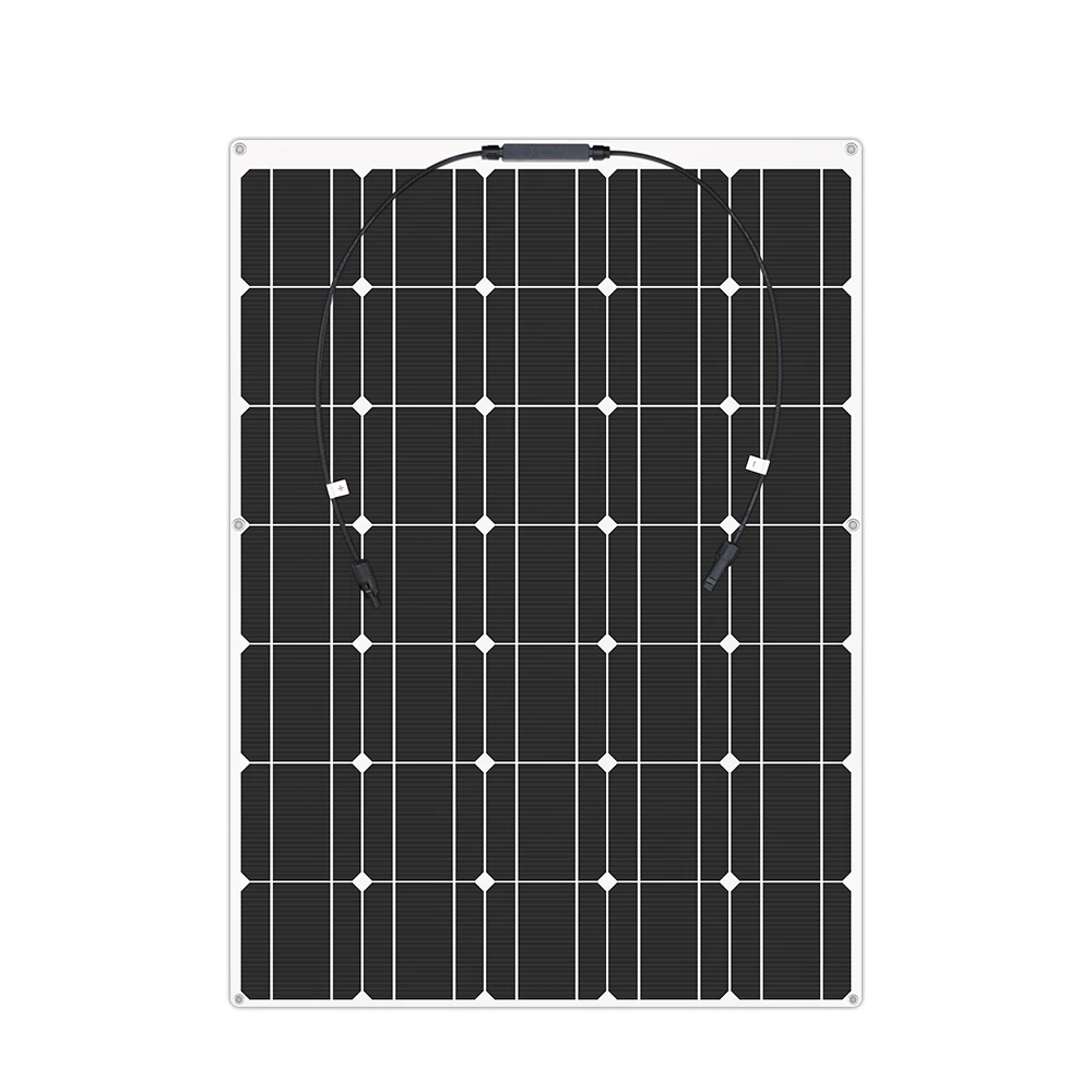200 ватт Гибкая солнечная панель моно ячейка 100 Вт 17 5 в портативный PV солнепанели 12