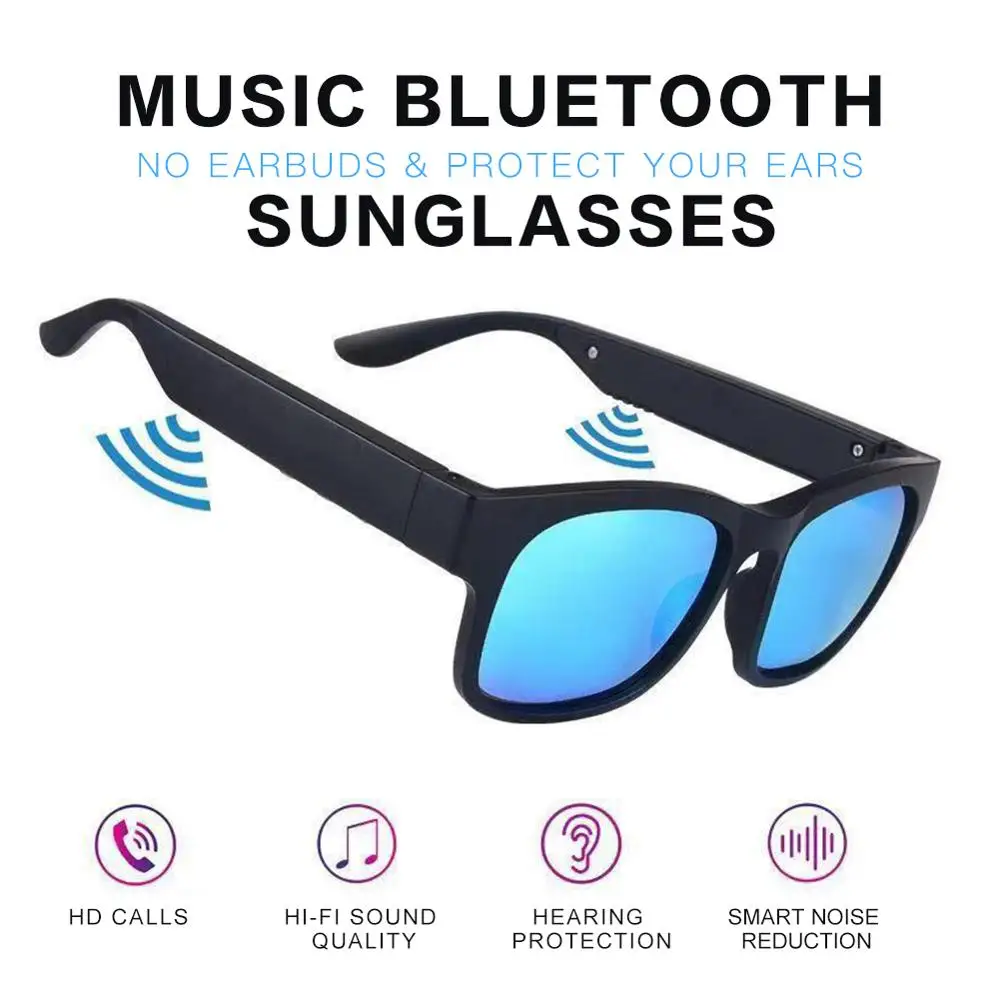Умные очки Bluetooth наушники спортивные солнцезащитные беспроводные стерео аудио