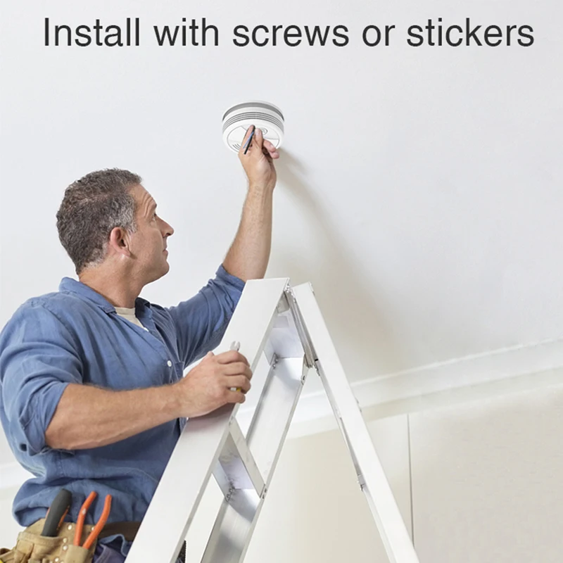 WiFi Smoke Detector Fire Alarm Tuya APP Smart Life Sensor Security | Безопасность и защита