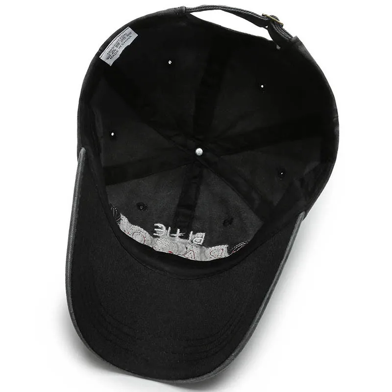 

Baseball cap retro embroidery letters washed denim fashion duck tongue men and women fashion personality sun hat