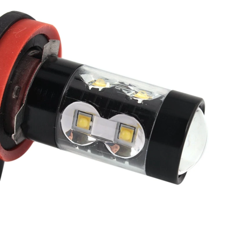 

2-Pack High Power 50W Super Bright H11/H8 10-SMD Led Lights Bulbs For Car Fog Light Lamps Replacement, Xenon White