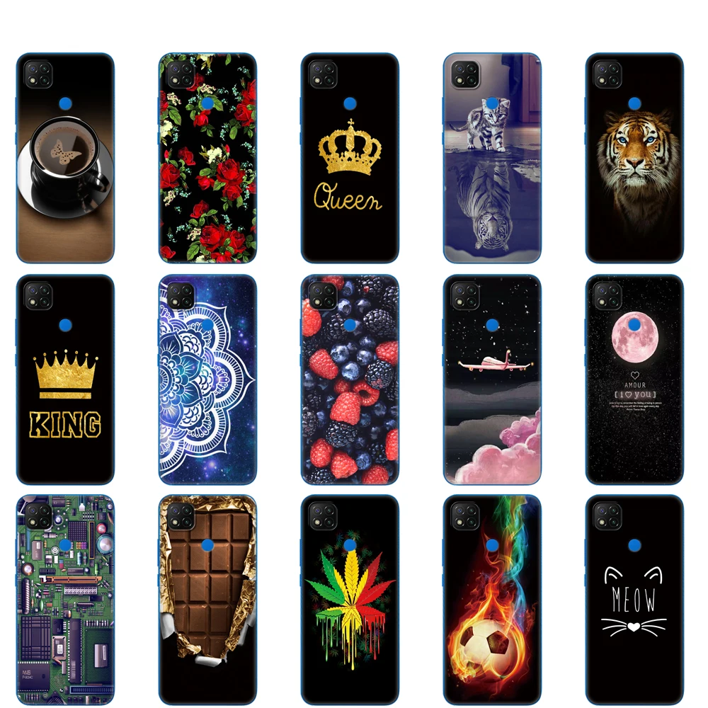 For xiaomi redmi 9C Case Soft TPU Silicon Phone Back Cover For redmi 9C NFC Case 6.53 inch etui bumper fundas coque