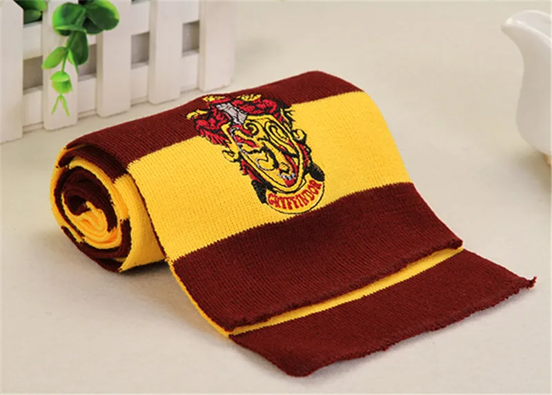 10 шт много Поттера шарф Гриффиндор Слизерин Ravenclaw Hufflepuff зимние шарфы оптом