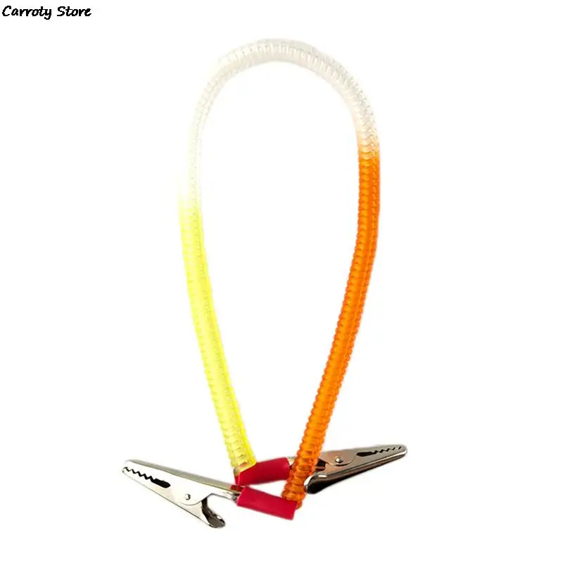

Dental Spring Chain Clips Dental Paper Bibs Napkin Holder Chain Clips Tools Yellow + Red
