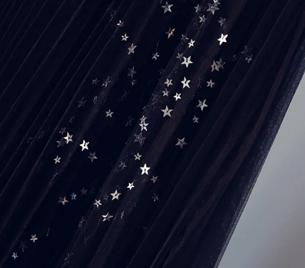 Женская фатиновая Юбка До Колена с блестками и звездами Милая юбка-пачка в стиле