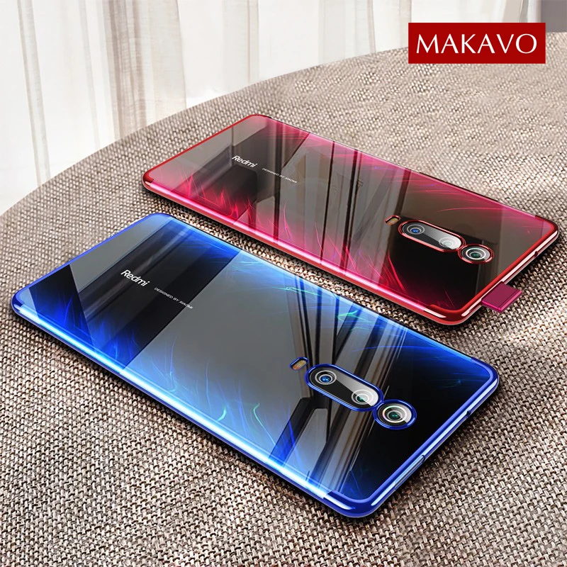 Чехол MAKAVO для Xiaomi Mi 9 T роскошный мягкий силиконовый прозрачный чехол телефона 9T Pro