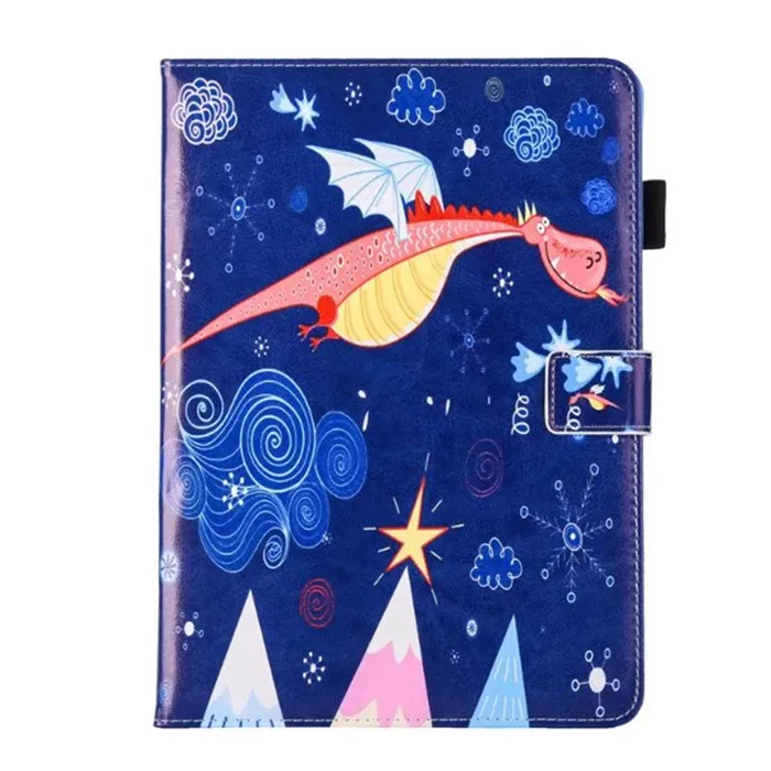 SM-T550, модный красивый пляжный чехол для Samsung Galaxy Tab A 9,7 SM-T555 T550 P555, чехол для смартфона, чехол для планшета из искусственной кожи с подставкой - Цвет: xiao fei long