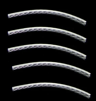 Изогнутая прокладка трубки бусины серебристый оттенок 3 5x0 2 см тумблеры брошь с