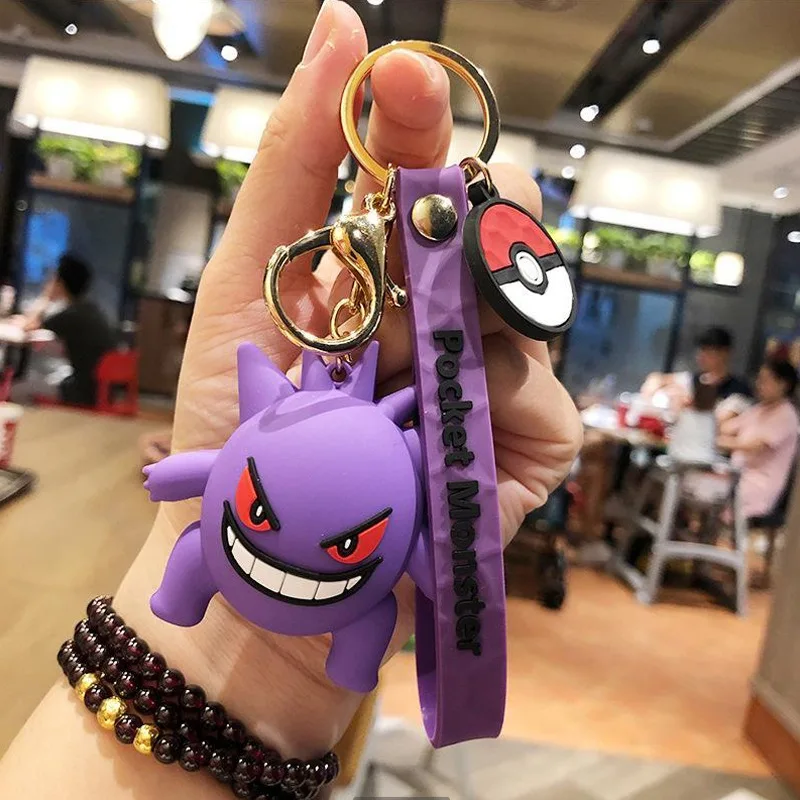 Action Pocket Monster Keychain Toys Cartoon Pokemon Squirtle Pikachu Cute Doll Key Chain Pendant Creative Gift For Childern | Игрушки и