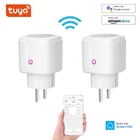 WiFi смарт-Разъем EUUS адаптер для Великобритании пульт дистанционного управления голосовой Управление Мощность с контролем энергии на выходе таймер разъем для Alexa Google Home