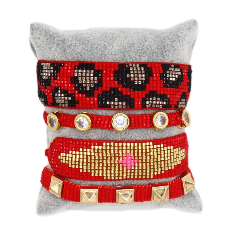 ZHONGVI Pulseras Mujer Moda 2021 новый браслет Миюки на удачу сглаза женский модный Леопардовый